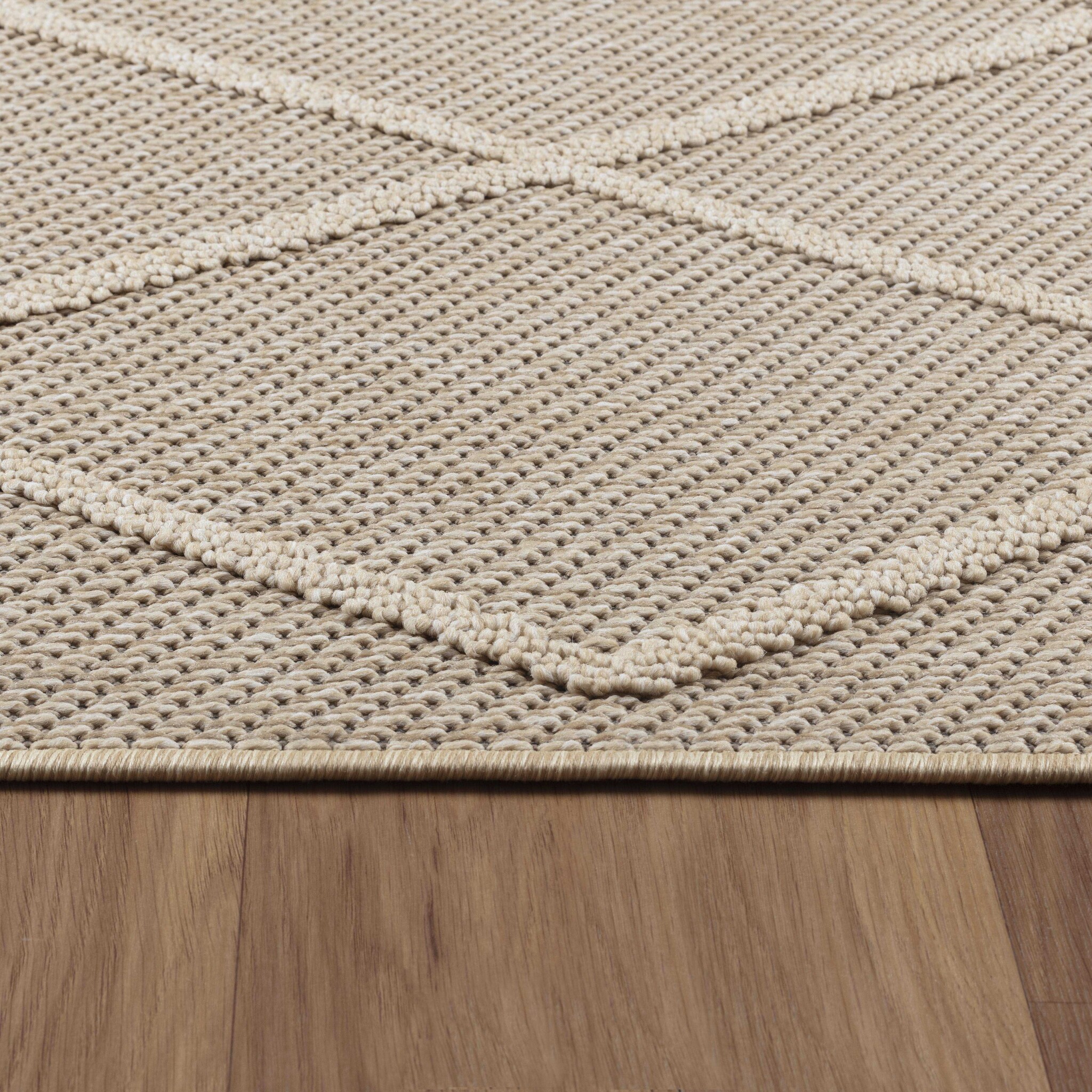 Natur Lucia Buitenkleed Sisal Laagpolig Indoor en Outdoor Beige