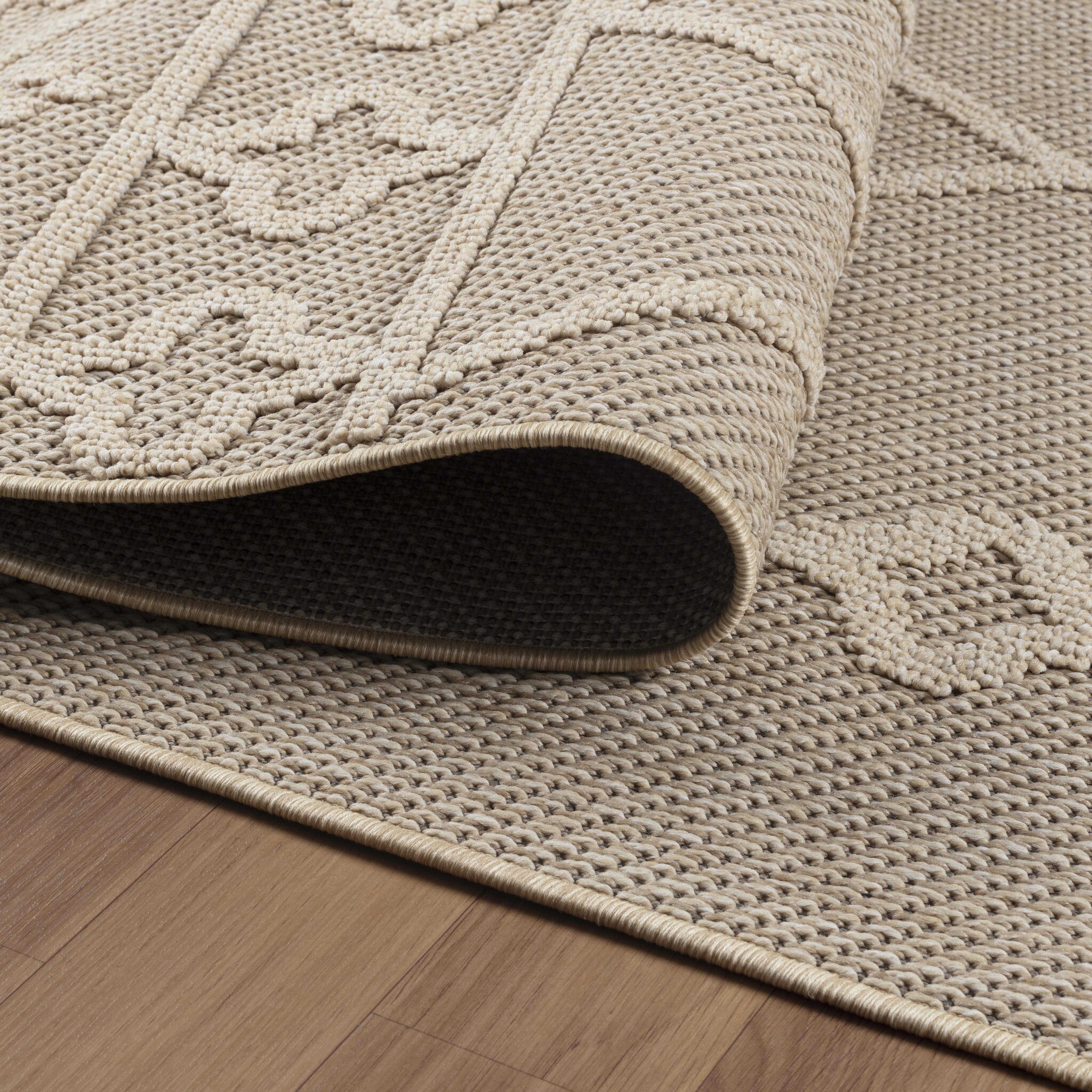 Natur Lucia Buitenkleed Sisal Laagpolig Indoor en Outdoor Beige