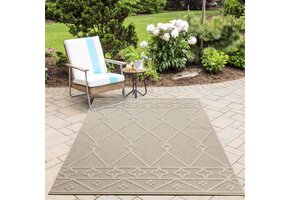 Natur Vloerkleed Lucia Buitenkleed Sisal Laagpolig Indoor en Outdoor Beige