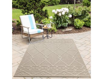 Natur Vloerkleed Lucia Buitenkleed Sisal Laagpolig Indoor en Outdoor Beige