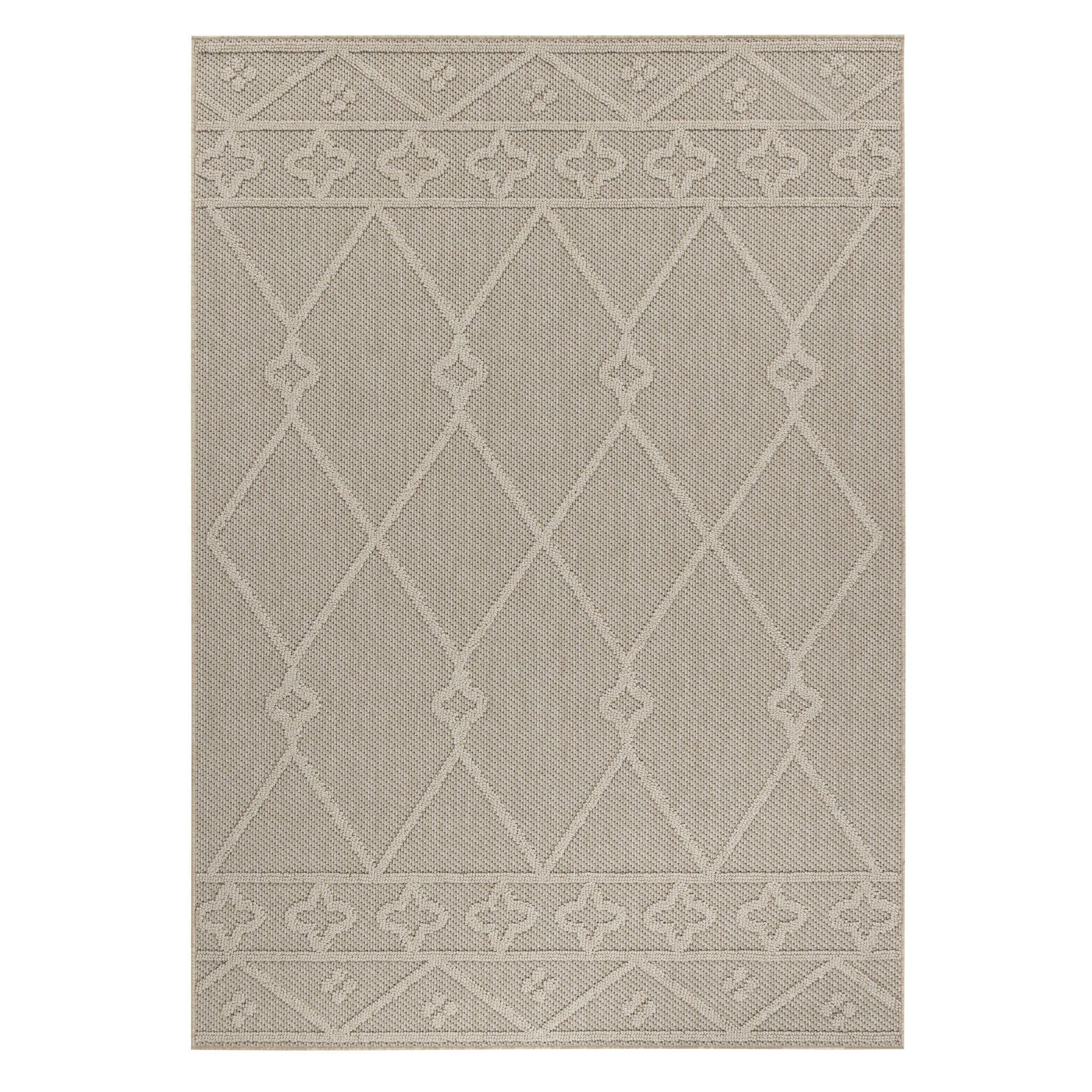Natur Lucia Buitenkleed Sisal Laagpolig Indoor en Outdoor Beige