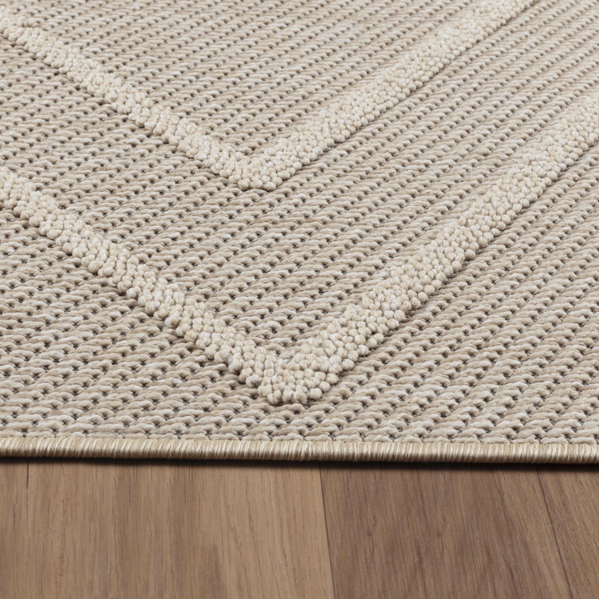 Natur Xantha Buitenkleed Sisal Laagpolig Indoor en Outdoor Beige