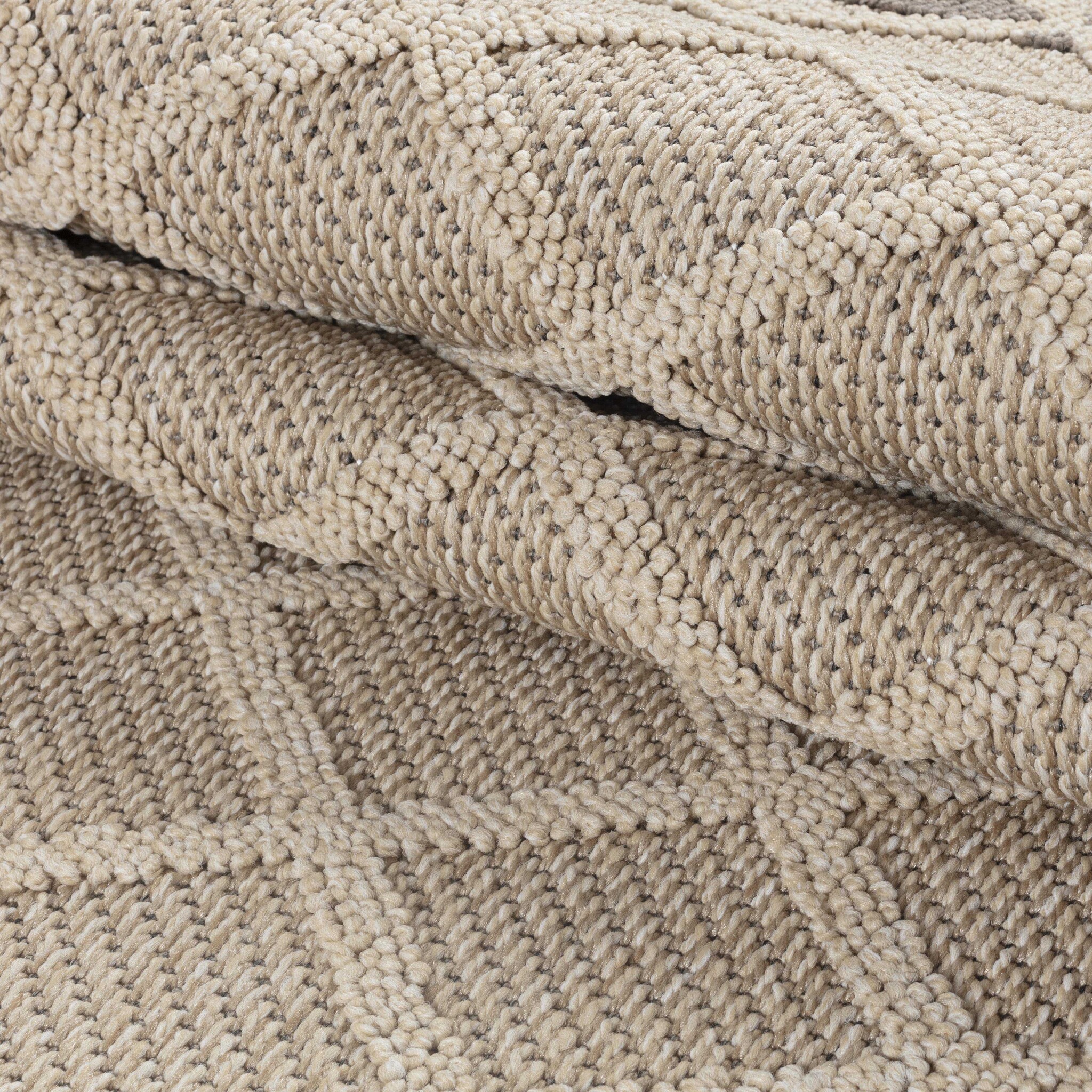Natur Milias Buitenkleed Sisal Laagpolig Indoor en Outdoor Beige