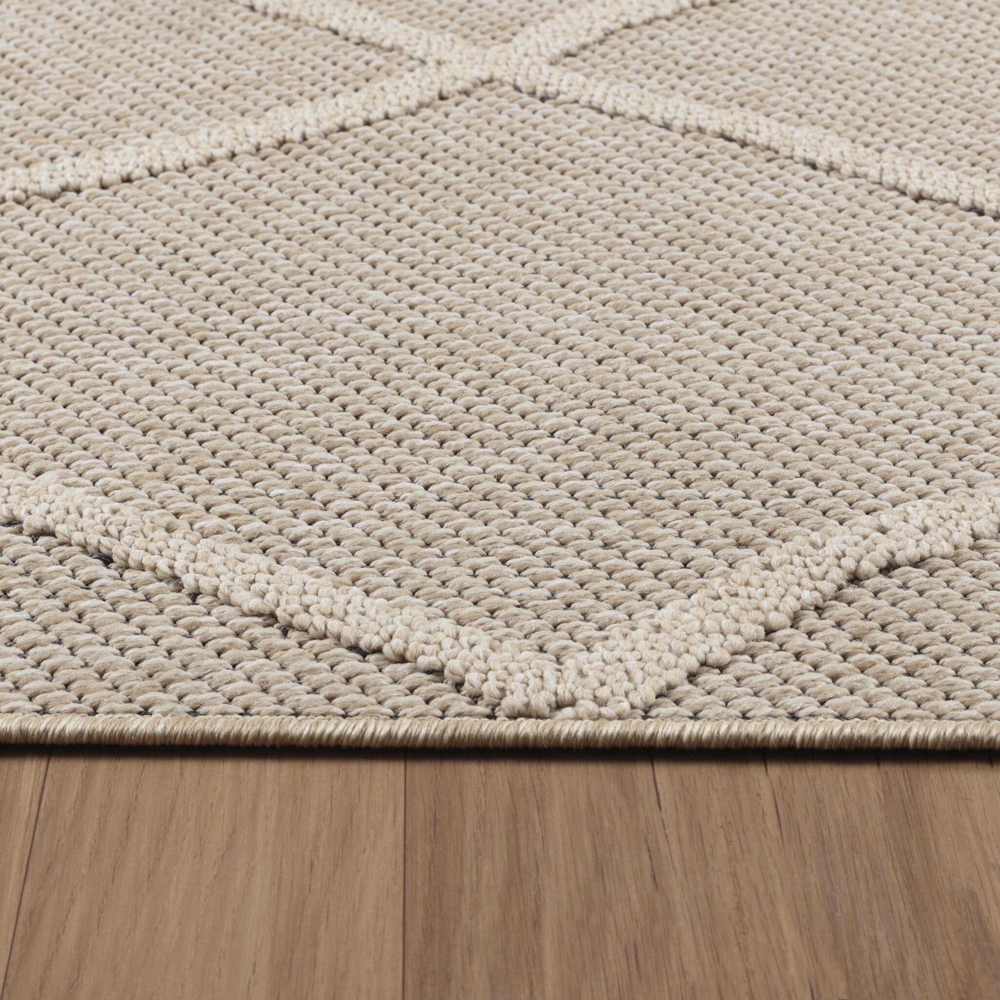 Natur Lykia Buitenkleed Sisal Laagpolig Indoor en Outdoor Beige