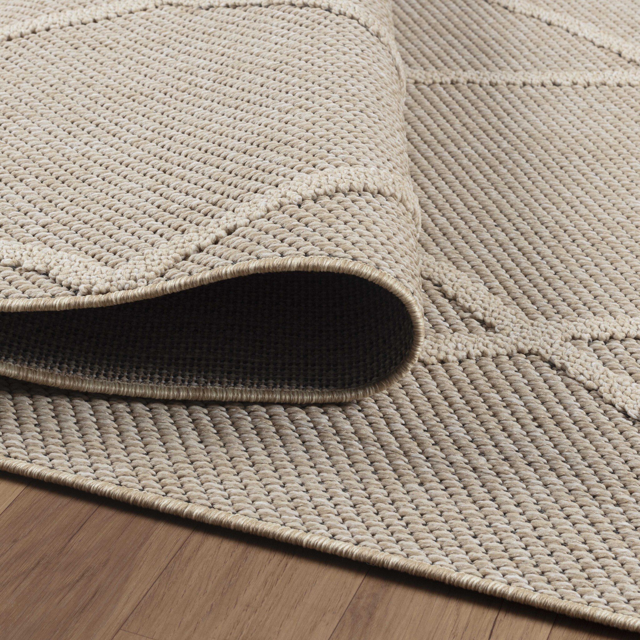 Natur Lykia Buitenkleed Sisal Laagpolig Indoor en Outdoor Beige