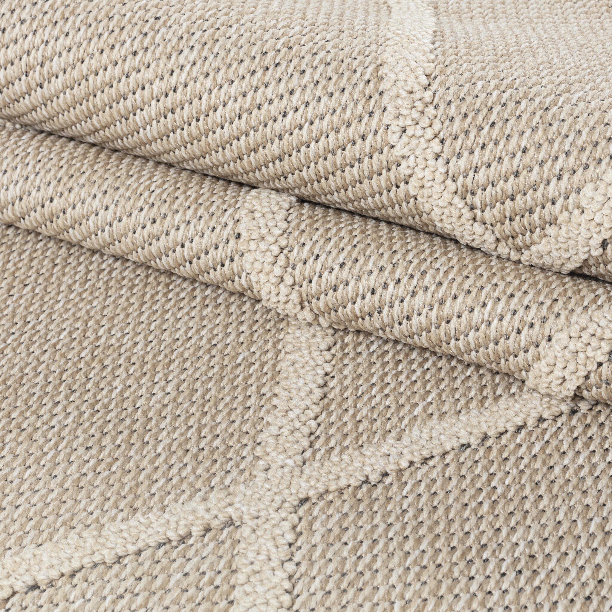 Natur Lykia Buitenkleed Sisal Laagpolig Indoor en Outdoor Beige