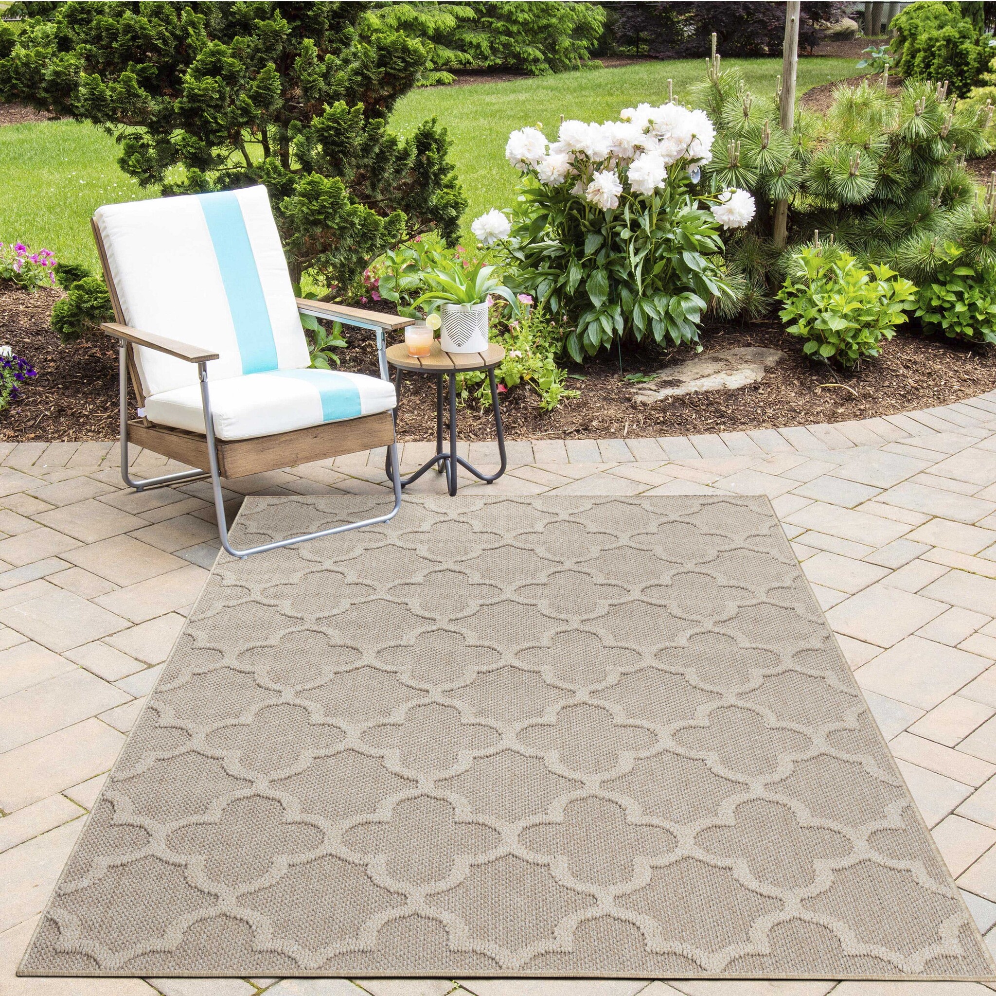 Natur Patara Buitenkleed Sisal Laagpolig Indoor en Outdoor Beige