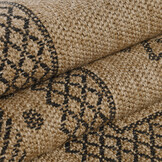 Natur Vloerkleed Kumar Buitenkleed Sisal Laagpolig Indoor en Outdoor Beige Zwart