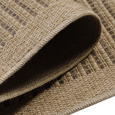 Natur Vloerkleed Bali Buitenkleed Sisal Laagpolig Indoor en Outdoor Beige Zwart