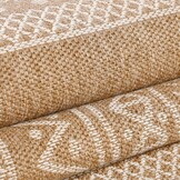 Natur Vloerkleed Kumar Buitenkleed Sisal Laagpolig Indoor en Outdoor Beige