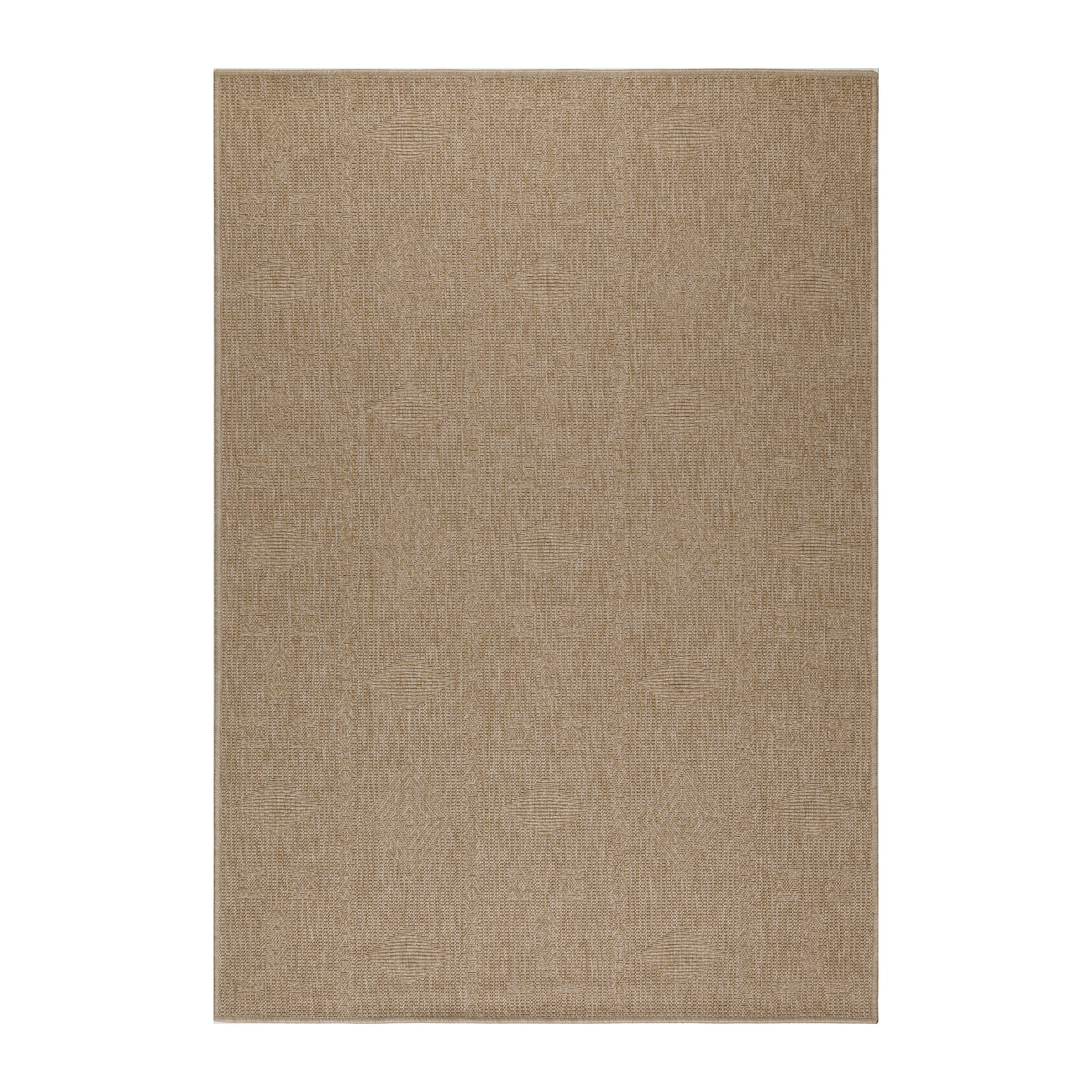 Natur Dhaka Buitenkleed Sisal Laagpolig Indoor en Outdoor Beige
