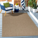 Natur Vloerkleed Dhaka Buitenkleed Sisal Laagpolig Indoor en Outdoor Beige