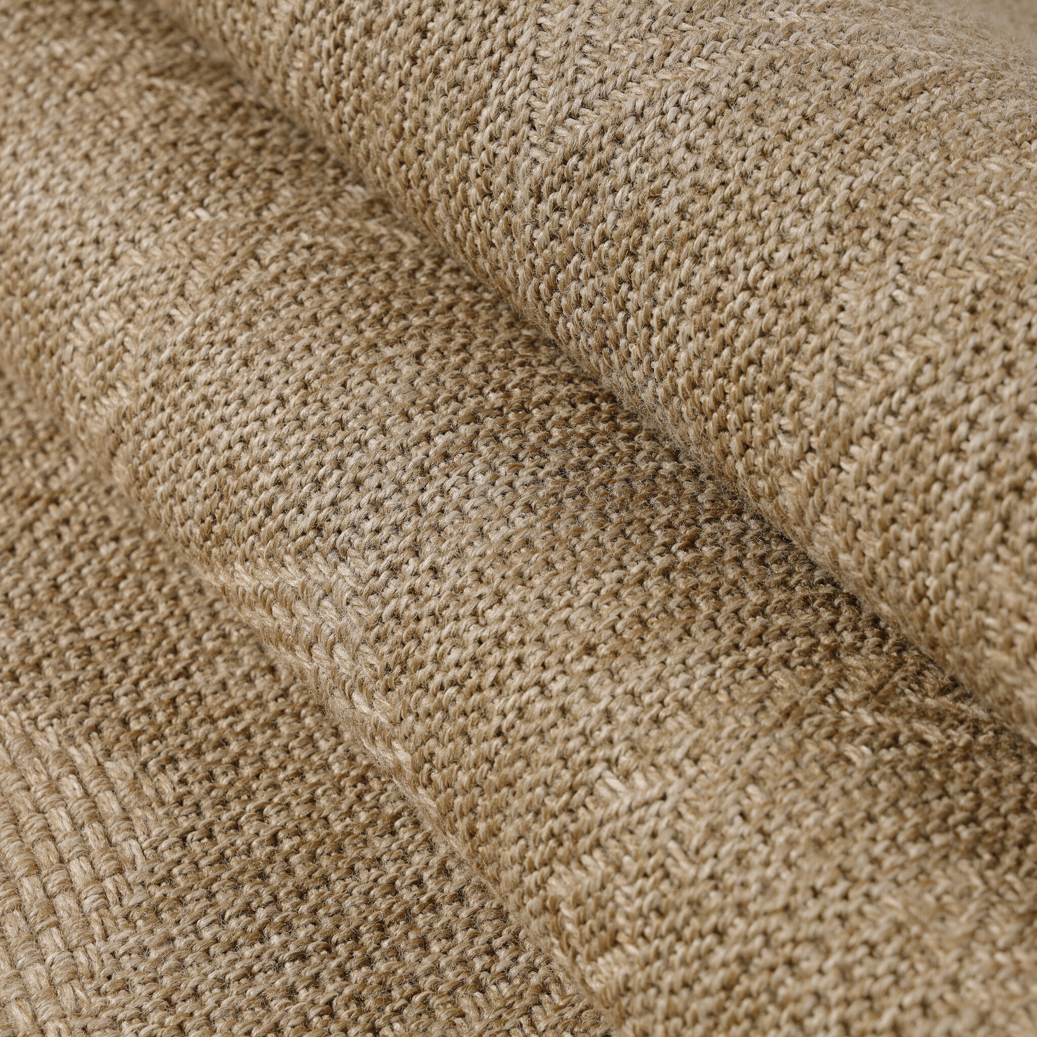 Natur Dhaka Buitenkleed Sisal Laagpolig Indoor en Outdoor Beige