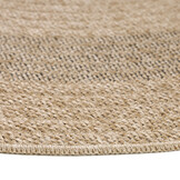 Natur Vloerkleed Berlin Rond Buitenkleed Sisal Laagpolig Indoor en Outdoor Beige