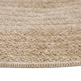 Natur Vloerkleed Rond Buitenkleed Sisal Laagpolig Indoor en Outdoor Beige