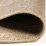 Natur Vloerkleed Rond Buitenkleed Sisal Laagpolig Indoor en Outdoor Beige