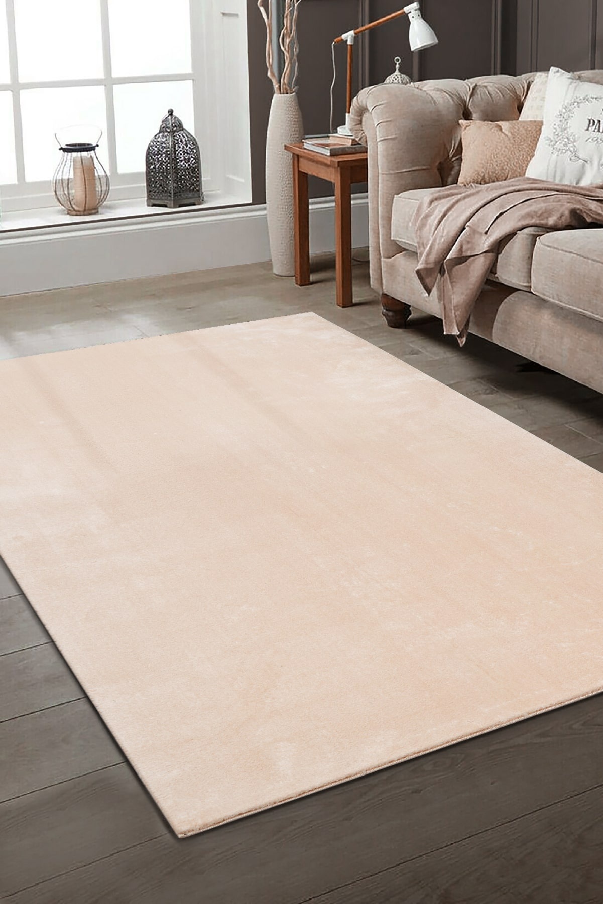 Outlet Samba Soft Fluffy Vloerkleed Laagpolig Beige