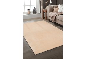 Outlet Samba Soft Fluffy Vloerkleed Laagpolig Donker Beige