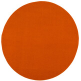 Tapijtenloods Uni Rond Effen Laagpolig Vloerkleed Modern Oranje