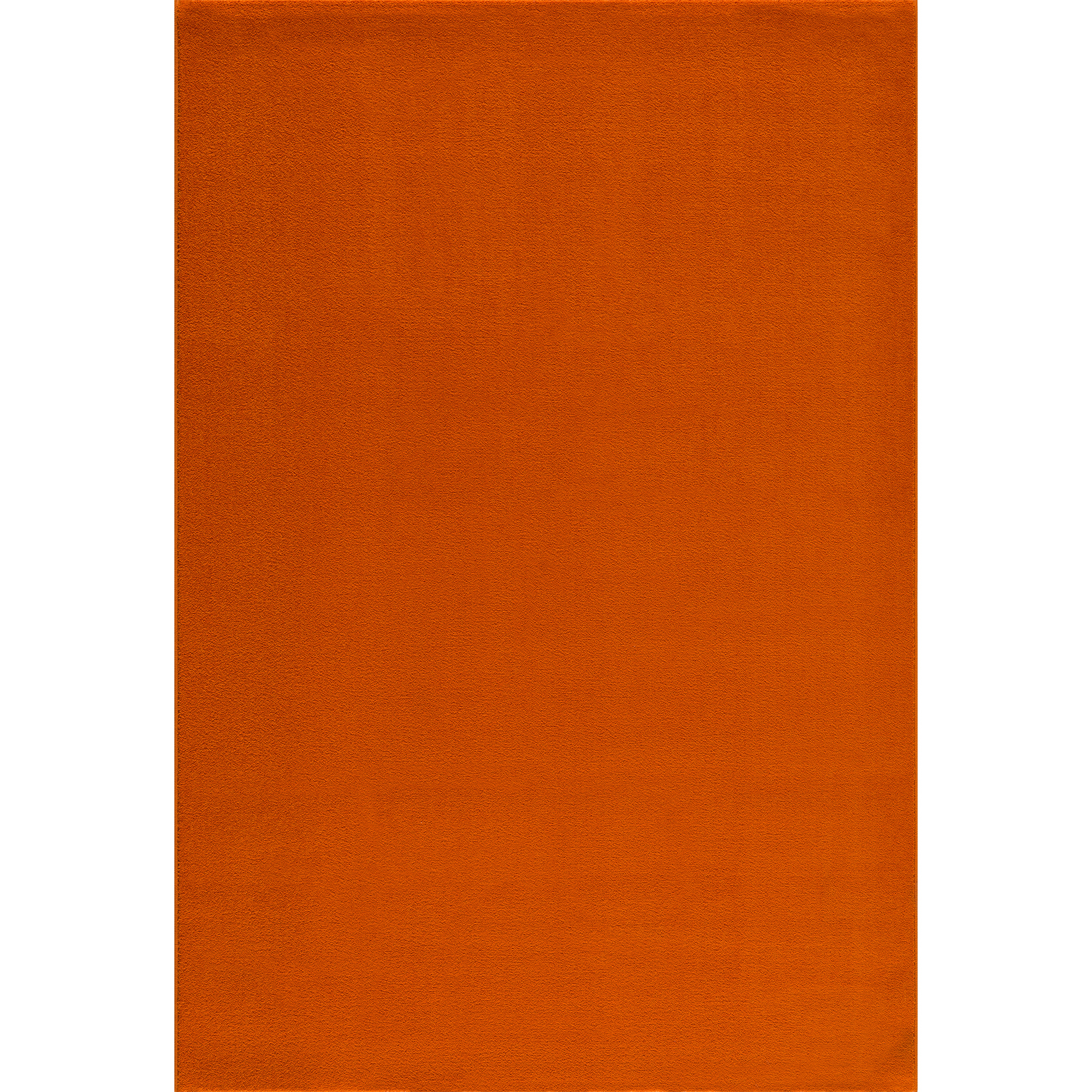 Uni Effen Laagpolig Vloerkleed Modern Oranje