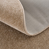 Uni Rond Effen Laagpolig Vloerkleed Modern Beige