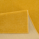 Tapijtenloods Uni Effen Laagpolig Vloerkleed Modern Geel