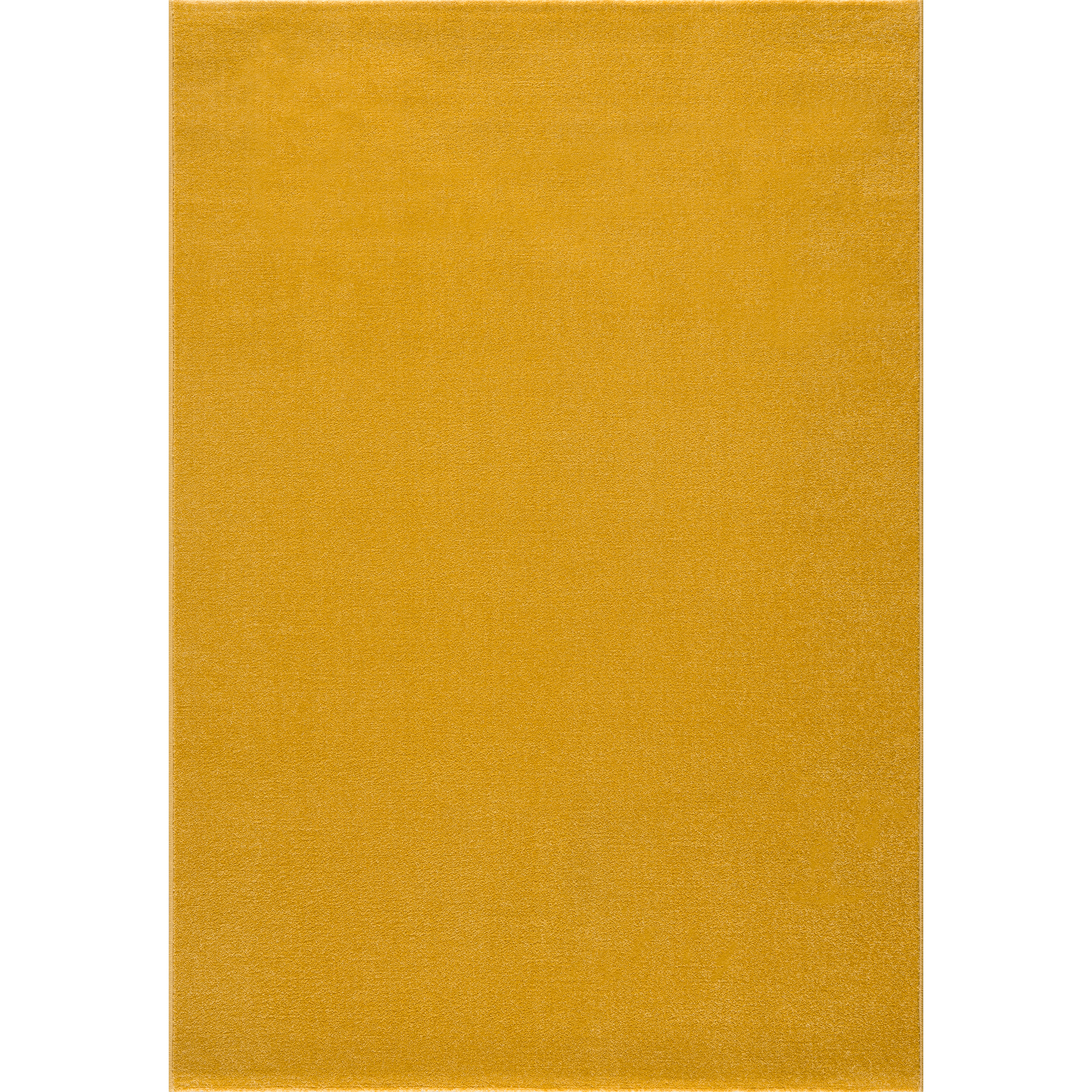 Uni Effen Laagpolig Vloerkleed Modern Geel