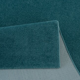 Uni Effen Laagpolig Vloerkleed Modern Blauw