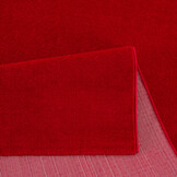 Uni Effen Laagpolig Vloerkleed Modern Rood
