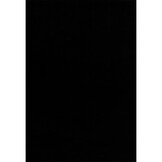 Uni Effen Laagpolig Vloerkleed Modern Zwart