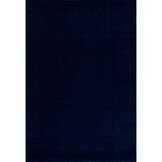 Uni Effen Laagpolig Vloerkleed Modern Donker Blauw Navy