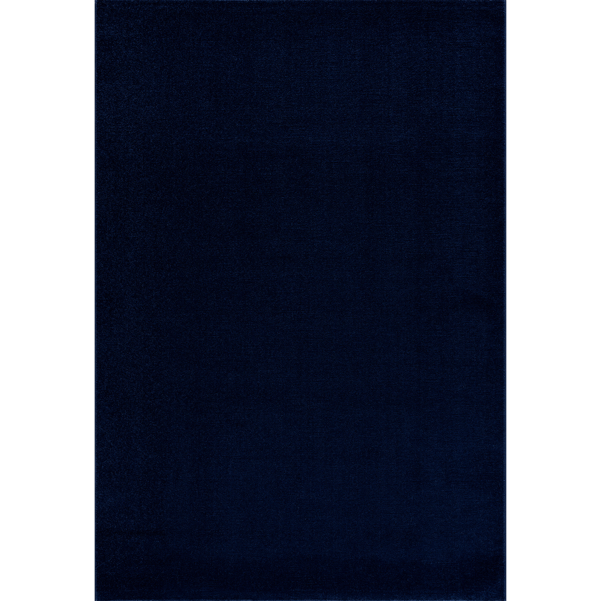 Uni Effen Laagpolig Vloerkleed Modern Donker Blauw Navy