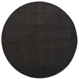 Tapijtenloods Uni Rond Effen Laagpolig Vloerkleed Modern Donker Grijs