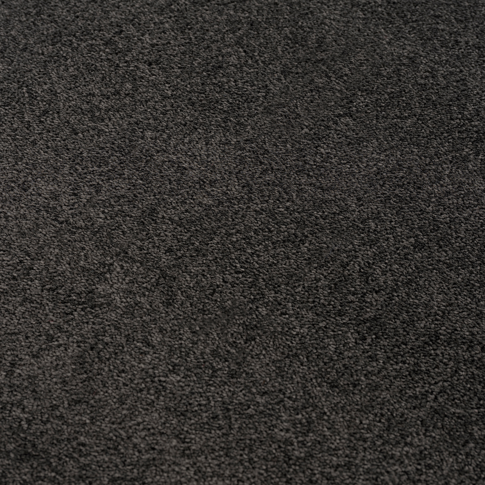 Uni Rond Effen Laagpolig Vloerkleed Modern Donker Grijs