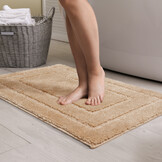Badmat Antislip - Douchemat Toiletmat Wasbaar Waterabsorberend - Beige