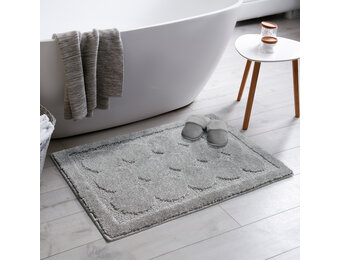 Badmat Antislip - Douchemat Toiletmat Wasbaar Waterabsorberend - Grijs