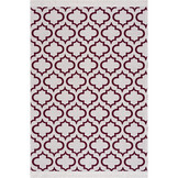 Boho Kelim Dubbelzijdig Wasbaar Vloerkleed Rood Creme