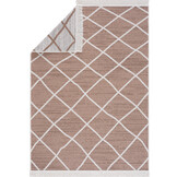 Boho Kelim Dubbelzijdig Wasbaar Vloerkleed Beige