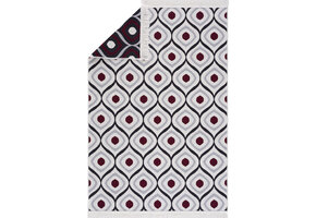 Boho Kelim Dubbelzijdig Wasbaar Vloerkleed Paars Creme