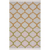 Boho Kelim Dubbelzijdig Wasbaar Vloerkleed Geel Grijs