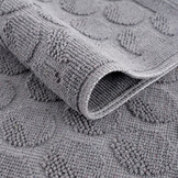 Badmat Kelim Wasbaar Grijs Laagpolig Badkamer Toiletmat Anti Slip