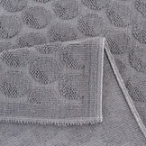 Badmat Kelim Wasbaar Grijs Laagpolig Badkamer Toiletmat Anti Slip