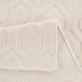 Badmat Kelim Wasbaar Creme Laagpolig Badkamer Toiletmat  Anti Slip