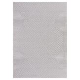 Arte Designer Vloerkleed Laagpolig Luxe Tapijt - Woonkamer Slaapkamer -  Zilver / Grijs