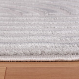 Arte Designer Vloerkleed Laagpolig Luxe Tapijt - Woonkamer Slaapkamer - Zilver / Grijs