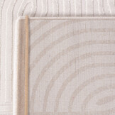 Arte Designer Vloerkleed Laagpolig Luxe Tapijt - Woonkamer Slaapkamer - Creme