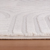 Arte Designer Vloerkleed Laagpolig Luxe Tapijt - Woonkamer Slaapkamer - Creme