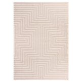 Arte Designer Vloerkleed Laagpolig Luxe Tapijt - Woonkamer Slaapkamer - Beige