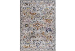 Picasso Sarough Vloerkleed Vintage Tapijt Woonkamer - Multi / Grijs