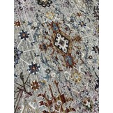 Picasso Sarough Rond Vloerkleed Vintage Tapijt Woonkamer - Multi / Grijs